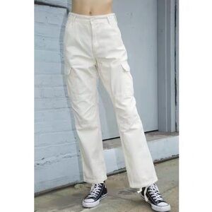 brandy melville cream cargo piper pants